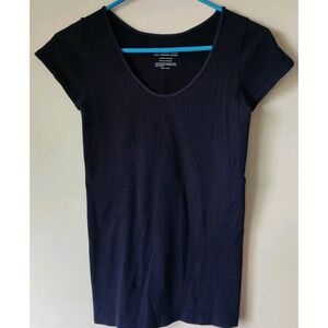 Tees by Tina T-Shirt Short Sleeve Round Neck Navy Blue One Size Fits Most‎